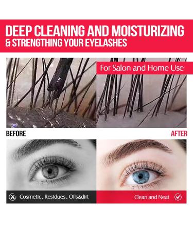 Lash Shampoo Bulk 600ml - Oil Free Eyelash Extension Cleanser | Gentle Foaming Formula for Salon & Home Care | Buy Rose Scented Shampoo Online - Buy Online on GoSupps.com