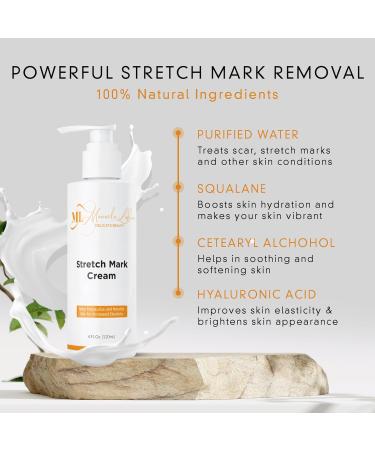 ML Delicate Beauty Stretch Mark Cream & Belly Butter - Advanced Skin Repair & Scar Treatment for All Skin Types - 4 Oz - Buy Online on GoSupps.com