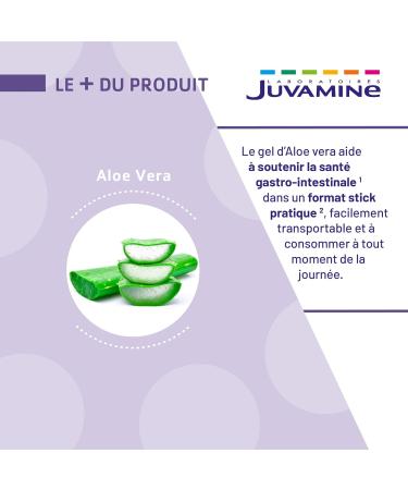 JUVAMINE Bien- tre Gastro-Intestinal Gel d'Aloe vera Gel avaler Pr t consommer Compl ment Alimentaire Vegan Fabriqu en France 7 sticks - Buy Online on GoSupps.com