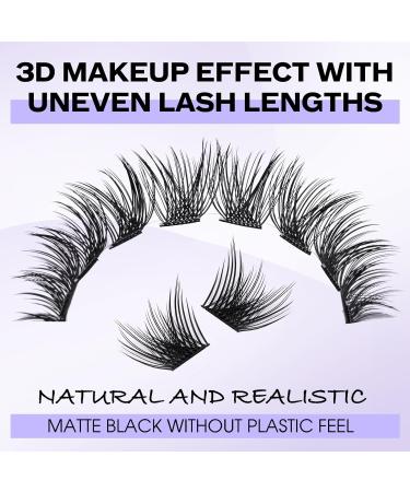 Individual Cluster Lashes Extension 0.07mm D Curl 14mm - 8 Styles DIY Eyelash Extensions - Buy Online on GoSupps.com