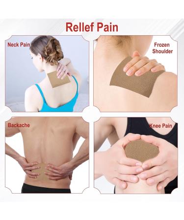 Pain Relief Patch Plaster | MQUPIN Heat Patches | 8-12h Long Lasting Effect | Back Knee Joint Neck Shoulder Muscle Pain Relief - 36 Patches - Buy Online on GoSupps.com