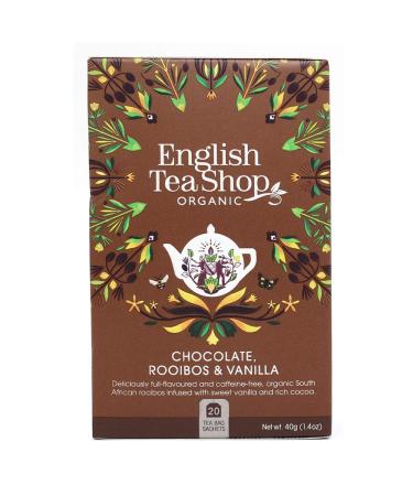 English Tea Shop - Chocolate Rooibos & Vanilla - 20 Tea Bag Sachets 40 g 1 20 Count (Pack of 1) - Buy Online on GoSupps.com