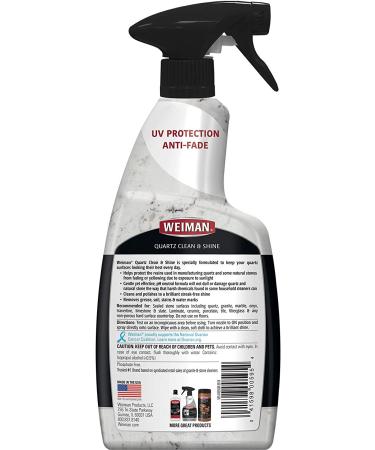 Weiman Quartz Countertop Cleaner and Polish - 24 oz - UV Protection for Quartz Surfaces - Buy Online on GoSupps.com