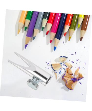 FRCOLOR Eyebrow Sharpening Tool Portable Pencil Sharpener Pencil Sharpeners Dual Sharpener for Eyeliner Pencil Eyebrow Sharpener Eyebrow Pen Metal Pencils Sharpeners Aluminum Alloy Silver 4.5x2cm - Buy Online on GoSupps.com