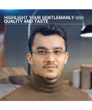 Teraise 4PCs Anti-Blue Light Reading Glasses - Fashionable Diamond Cutting Design for Men & Women | Quality Anti-Fatigue Computer Glasses 3.0x - 0802 Black - Buy Online on GoSupps.com