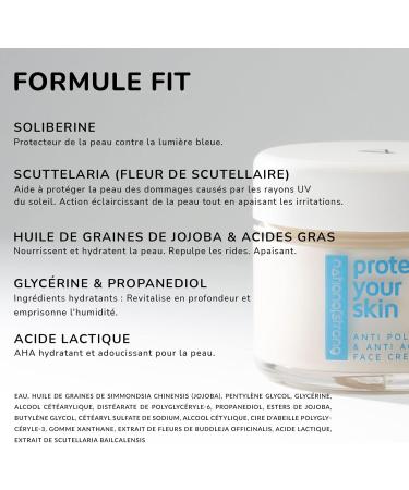 Protect Your Skin Anti-Pollution Day Cream with Powerful Blue Light Filter Against Skin Damage Caused by Phone Radiation - Non-Comedogenic Face Cream - Buy Online on GoSupps.com