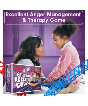 Emotional Rollercoaster: Anger Management Board Game for Kids & Families | Therapy Learning Resources | Anger Control Card Game - Ages 4-12 - Buy Online on GoSupps.com