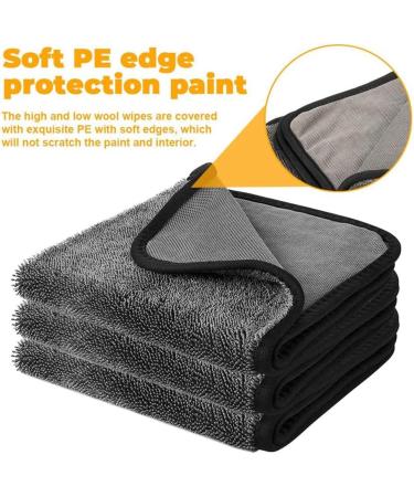 Firstrays 3Piece Car Drying Towels Drying Towel Microfibre Cloths Shiny Bath Absorbent Shower Cubicles Cloth - Buy Online on GoSupps.com