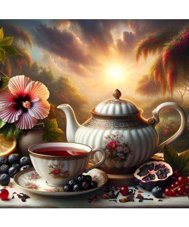 Tea Mix Hibiscus Cassis Organic UniTea Land 100 grams - Buy Online on GoSupps.com