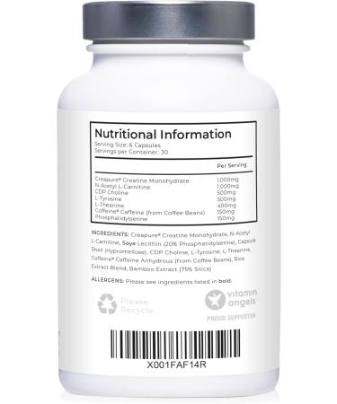 Cognitive Enhance Nootropic by LLS | 180 Capsules - 30 Servings | Brain Boosting Formula with Creatine, Acetyl L-Carnitine & More | Love Life Supplements - Buy Online on GoSupps.com