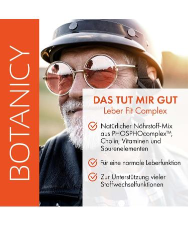 Botanicy Leber Fit Complex | Phosphocolex & Milk Thistle Silymarin | Supports Liver Health | High Bioavailability | 60 Capsules - Buy Online on GoSupps.com