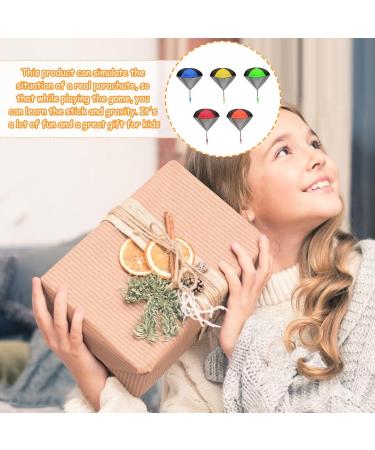 Downdrift Parachute Toy - 5 Pack Outdoor Flying Parachutists for Kids | Perfect Birthday Gifts & Throwing Games - Buy Online on GoSupps.com