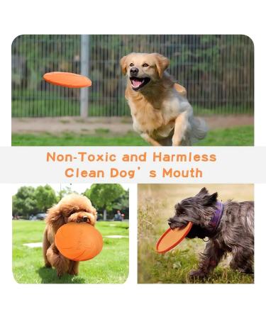 Zhouhon 3-Pack Flying Rubber Dog Toys - Perfect for Outdoor Fun Training Throwing & Catching - Buy Online on GoSupps.com