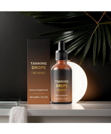 Drinkable Sunless Tanning Drops Self Tanner Drops for Drinks 60ml Lightweight Strengthens Natural Tanning Intensive Hydration Body Radiance Holiday Glow For Men Women - Buy Online on GoSupps.com