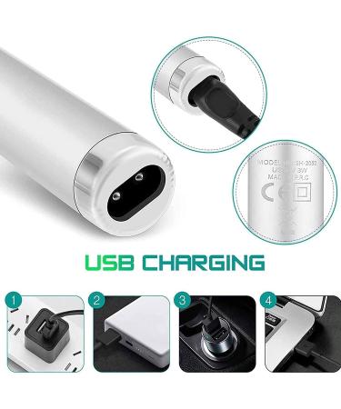 Buy 4-in-1 Electric Ear Nose Hair Trimmer for Men & Women - Waterproof USB Rechargeable Facial Hair Remover - Buy Online on GoSupps.com