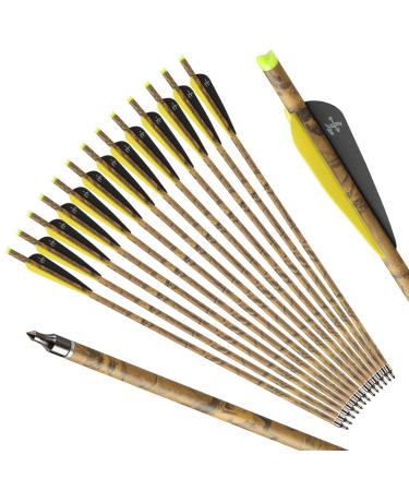 S F Crossbow Bolts Carbon Crossbow Arrows for Hunting and Target Practice (Pack of 12)