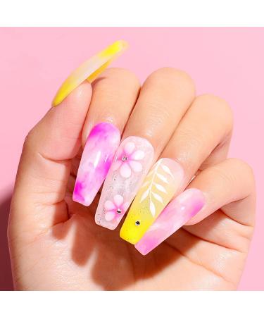 AIMEILI Clear Blooming Gel Nail Polish UV LED Blossom Gel Polish Nail Blooming Gel for Nail Decoration Spreading Effect Nail Painting Nail Art Design Manicure 10ml - Buy Online on GoSupps.com