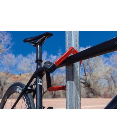 Abus Bordo Lite 6055k SH Folding Lock - Extra-Light 85 cm Bicycle Lock with Bracket | Security Level 7 - Red - Buy Online on GoSupps.com
