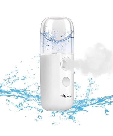 JZYZ Nano Spray Mini Portable Handheld Face Steamer  USB Rechargeable Battery Operated Nano Cool Mist Spray Facial Mister  (White)