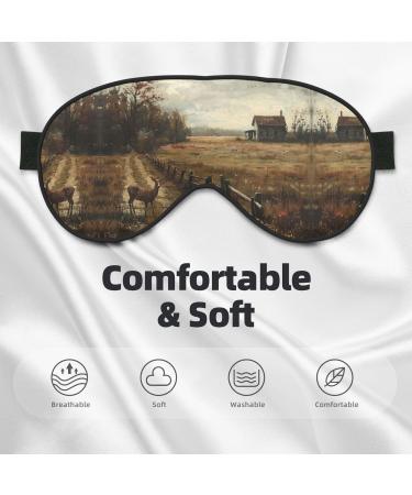 SSIMOO Deer Soft Sleep Eye Mask | Breathable Travel Eye Patch for Relaxation | Perfect for Women - Buy Online on GoSupps.com