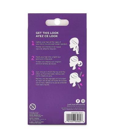 Goody Hair Spin Pin Mini Corkscrew Hair Pins - Easy, Fast Bun Hold for All-Day Wear - Pain-Free Hair Accessories for All Ages - 3 Count - Buy Online on GoSupps.com