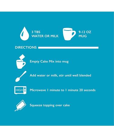 Betty Crocker Mug Treats Rainbow Chip Cake Mix & Frosting 4 Servings 13.9 oz (Pack of 6) - Buy Online on GoSupps.com