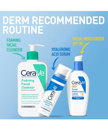 CeraVe Facial Moisturizing Lotion SPF 50 - 3 Oz. - Buy Online on GoSupps.com