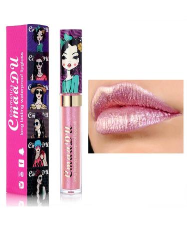Matte Metallic Lip Gloss | Long Lasting, Waterproof, Diamond Shimmer Liquid Lipstick | 0.03 Fl Oz | for Women & Girls - Buy Online on GoSupps.com