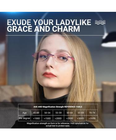 TERAISE Reading Glasses for Women - Anti-Blue Light Diamond-Cut Computer Glasses 4-Pack (2.0x) - Anti-Fatigue & Stylish Design - Buy Online on GoSupps.com