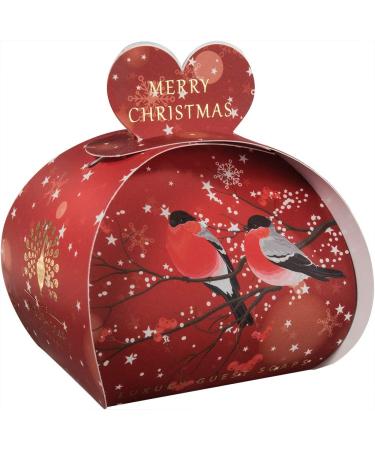 The English Soap Company Luxury Festive Heart Shaped Guest Soaps Merry Christmas 3x20g