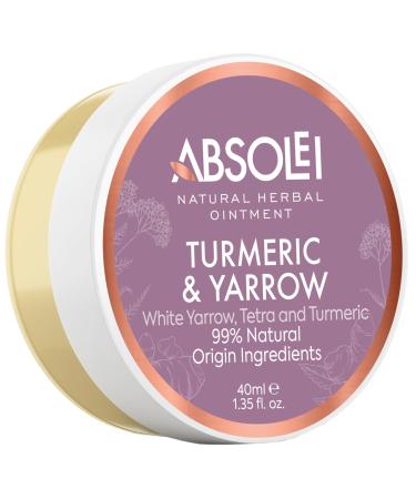 Absolei Haemorrhoids Ointment Natural Turmeric and Yarrow Ointment to Soothe The Pain Swelling and Itching 40 ml