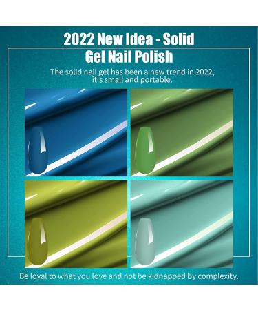 AIFAIFA Solid Cream Gel Polish Set - 4 In 1 Pudding Nail Art Paint Kit | UV Soak Off Palette for DIY Manicure | 12 Colors Holiday Gift for Women - Buy Online on GoSupps.com