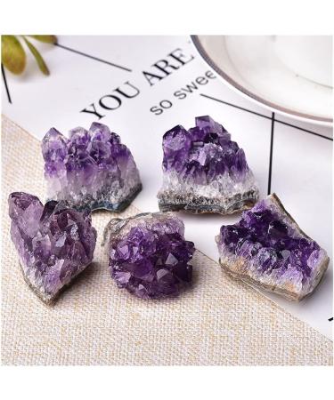 Natural Crystal Rough 1PC Natural Amethyst Crystal Cluster Quartz Raw Crystals Stone Decoration Ornament Purple Feng Shui Stone Ore Crafts 1PC Random Delivery - Buy Online on GoSupps.com