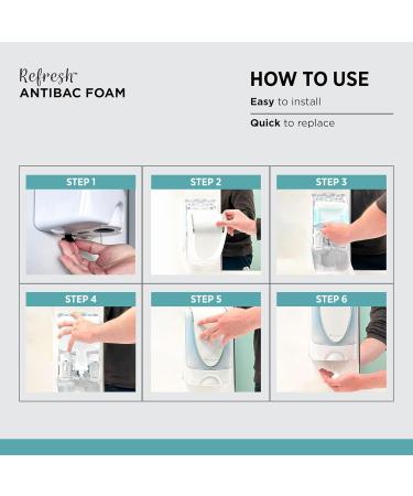 REFRESH ANTIBAC FOAM HAND WASH TOUCH FREE 1.2 LITER - Buy Online on GoSupps.com