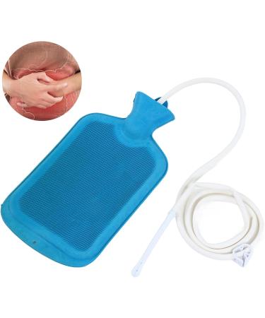 2L Silicone Concrete Enema Bag Kit | Reusable Portable Colon Cleaning Set with Hook & Syringe Pipe for Intestinal Detox - Buy Online on GoSupps.com