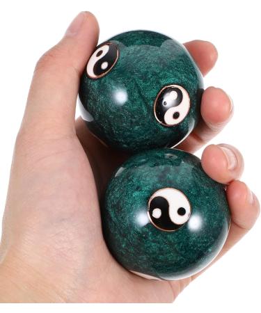 Gleavi 2-in-1 Health Massage Balls - Chinese Cloisonn Baoding Balls for Stress Relief & Wellness - Buy Online on GoSupps.com