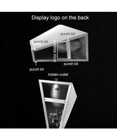 Stainless Steel Smart Flushing Urinal Tank Wall-Mounted Men's urinals Vertical Toilets in Public restrooms for Home Improvement Office Buildings Hotels Clubs (Single Piece Urinal) - Buy Online on GoSupps.com