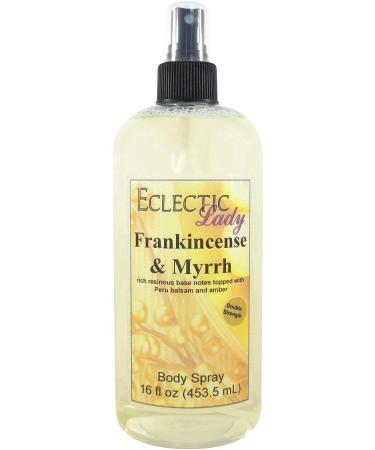 Frankincense And Myrrh Body Spray (Double Strength) 16 ounces Body Mist for Women with Clean Light & Gentle Fragrance Long Lasting Perfume with Comforting Scent for Men & Women Cologne with Soft Double Strength 16 Fluid Ounces