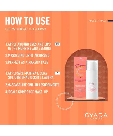 GYADA COSMETICS Radiance Lift Effect Eye & Lip Contour brightening eyes and lips antioxidant effect against aging and expression signs vitamin C base 15 ml - Buy Online on GoSupps.com