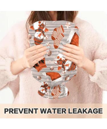 Heat Bottle - Christmas Snowman Design | 1L Hot Water Bottle for Pain Relief | Ideal Heating Bag for Children & Adults | International Shipping - Buy Online on GoSupps.com