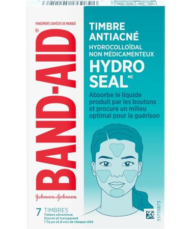 Band-Aid Hydro Seal Acne Blemish Patch - Hydrocolloid Pimple Patches Face Pimple Spot Care - 7 Count beige - Buy Online on GoSupps.com