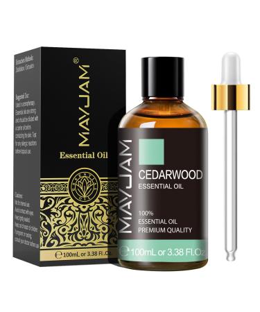 MAYJAM Cedarwood Essential Oil 100ML Cedarwood Oil for Diffuser Humidifier DIY Home Wardrobes Cedarwood 100 ml (Pack of 1)