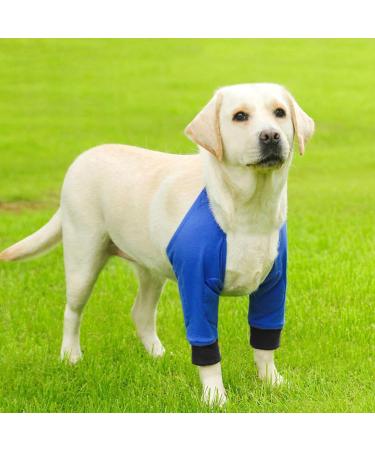 Dog Front Elbow Support Dog Hip Joint Brace 1 Pair Wear-Resistant Pet Protective Knee Pad for Dog Hip Joint Stain-Resistant Breathable Blue XL - Buy Online on GoSupps.com
