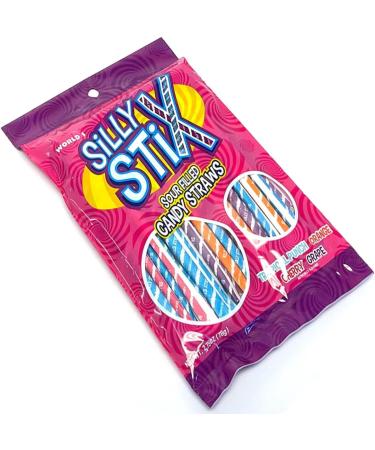 Silly Stix Sour Filled Candy Straws Bundle. Includes (2) Package of Silly Stix Sour Filled Candy Straws (78g per) with Water Cooler Trivia Game by BIG MAPLE . Tasty Snack for Everyone. Variety of Flavours: Tropical Punch Orange Cherry Grape. Retro Snack - Buy Online on GoSupps.com