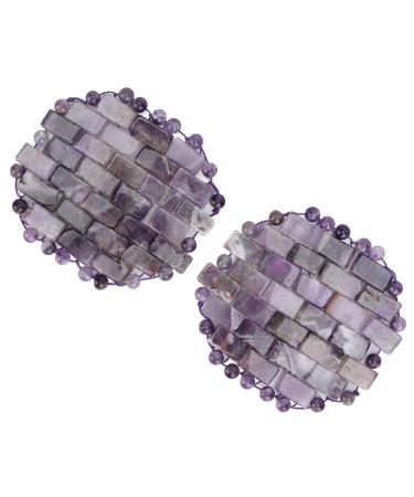 ZJchao Jade Eye Mask - Amethyst & Quartz Stone Reusable Pack for Dark Circles & Wrinkles - Buy Online on GoSupps.com