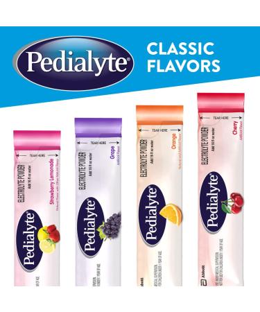 Pedialyte Electrolyte Powder Variety Pack 3.6 oz (Pack of 4) | Electrolyte Drink Bundle - Buy Online on GoSupps.com