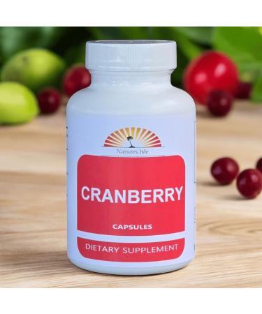 Cranberry Powder Capsules 500mg - 60 Count 1 Count (Pack of 1)