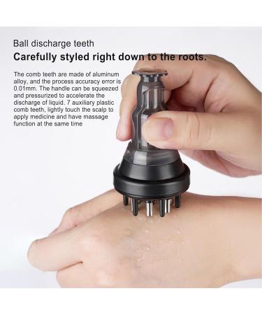 Scalp Applicator Oil Applicator for Hair Washable Hair Scalp Massage Brush for the Whole Body Liquid Guide Comb for Hair Growth Holdes black - Buy Online on GoSupps.com