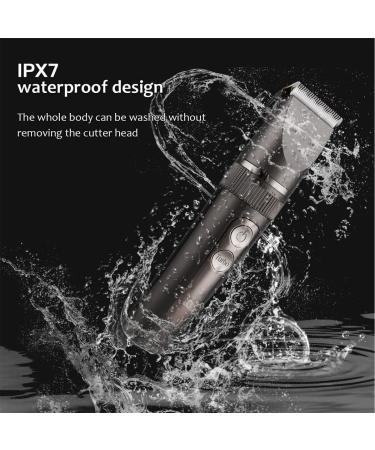 IPX7 Waterproof Hair Clippers for Men | Rechargeable Hair Cutting Kit with Length Adjustment & LED Display - Buy Online on GoSupps.com