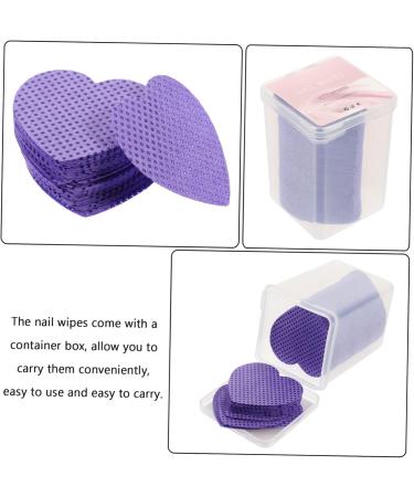  PRETYZOOM PRETYZOOM 400 Sheets Clean Cotton Sheet Eyelash Gel Nail Molding Makeup Remover Wipes Powder Nail Polish Remover Eyelash Remover Purple Manicure Nail Glue Travel - Buy Online on GoSupps.com